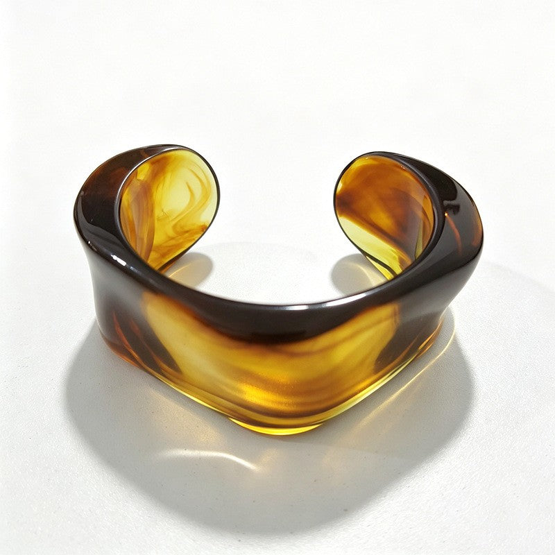 Classy Multicolor Resin Bangle Set