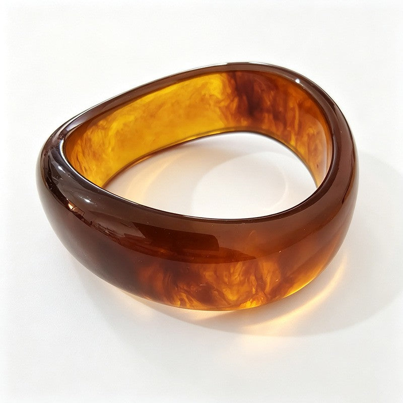 Classy Multicolor Resin Bangle Set