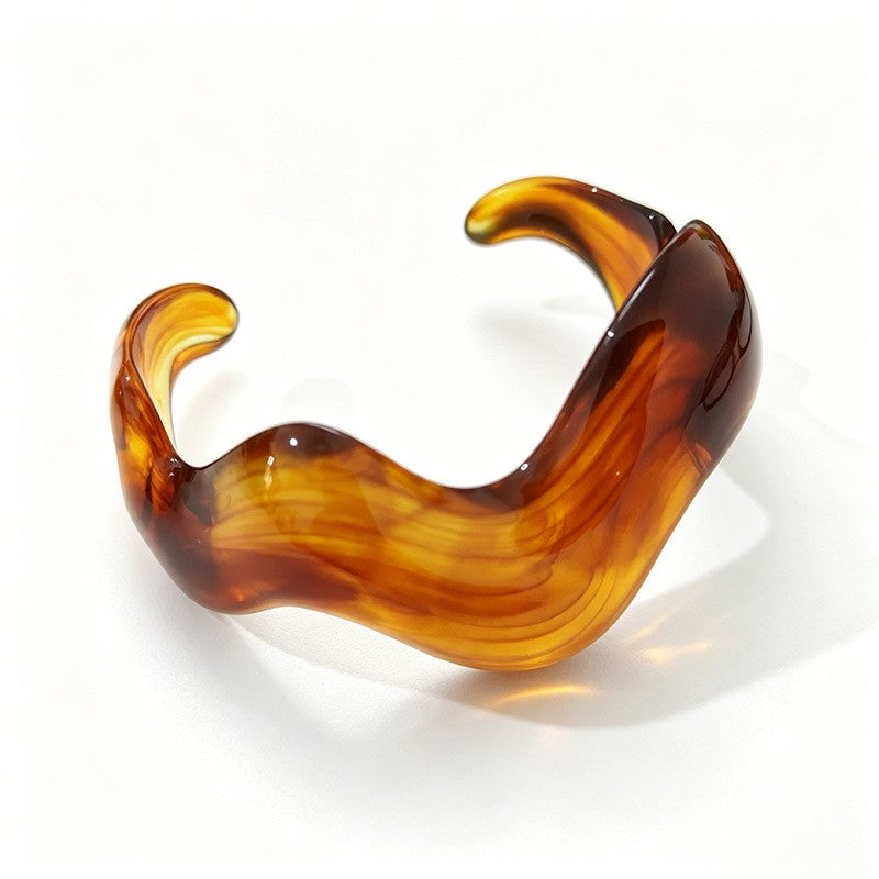 Classy Multicolor Resin Bangle Set
