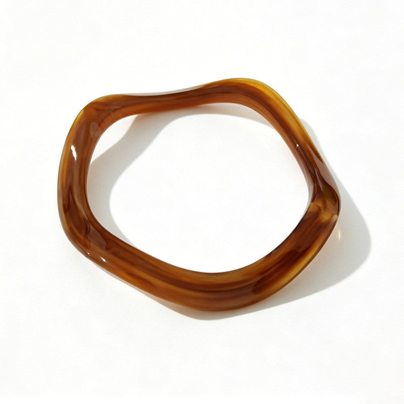 Classy Multicolor Resin Bangle Set