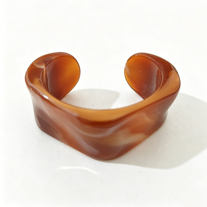 Classy Multicolor Resin Bangle Set
