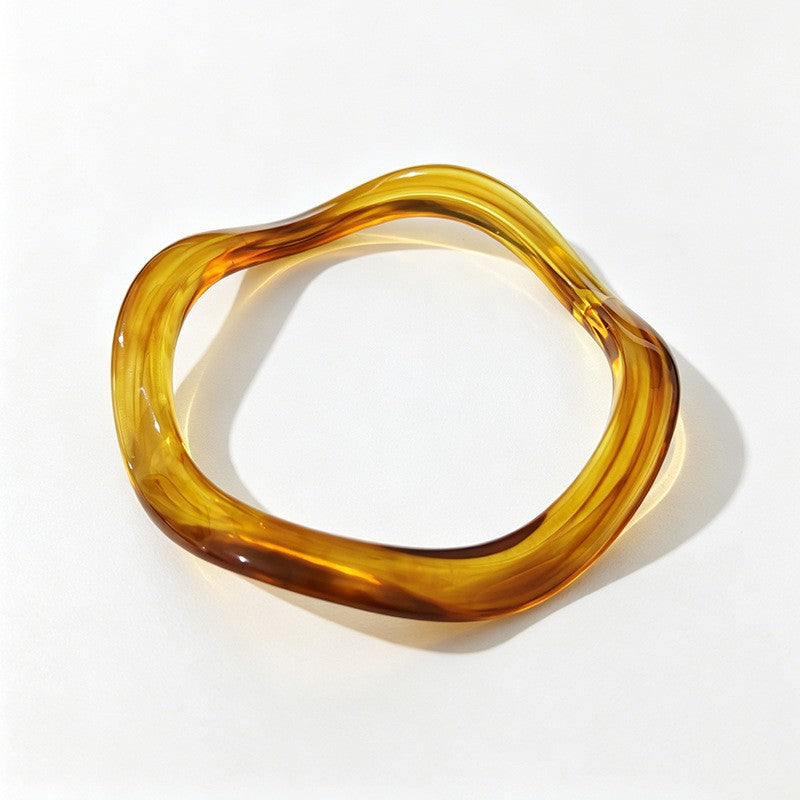 Classy Multicolor Resin Bangle Set