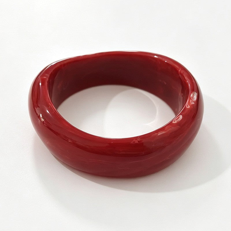Classy Multicolor Resin Bangle Set