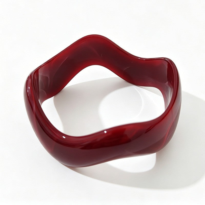 Classy Multicolor Resin Bangle Set