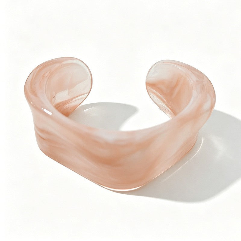 Classy Multicolor Resin Bangle Set