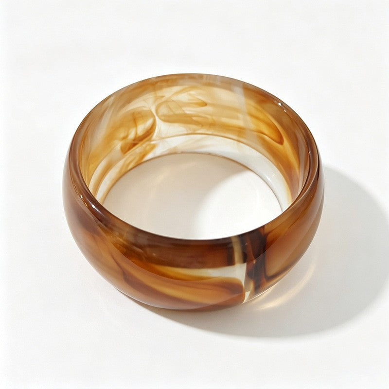 Classy Multicolor Resin Bangle Set