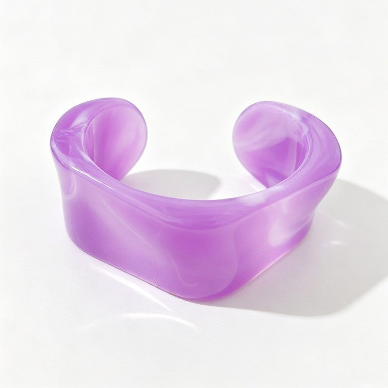 Classy Multicolor Resin Bangle Set