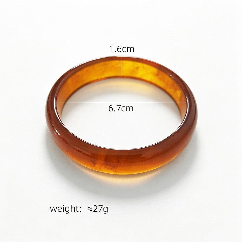 Classy Multicolor Resin Bangle Set