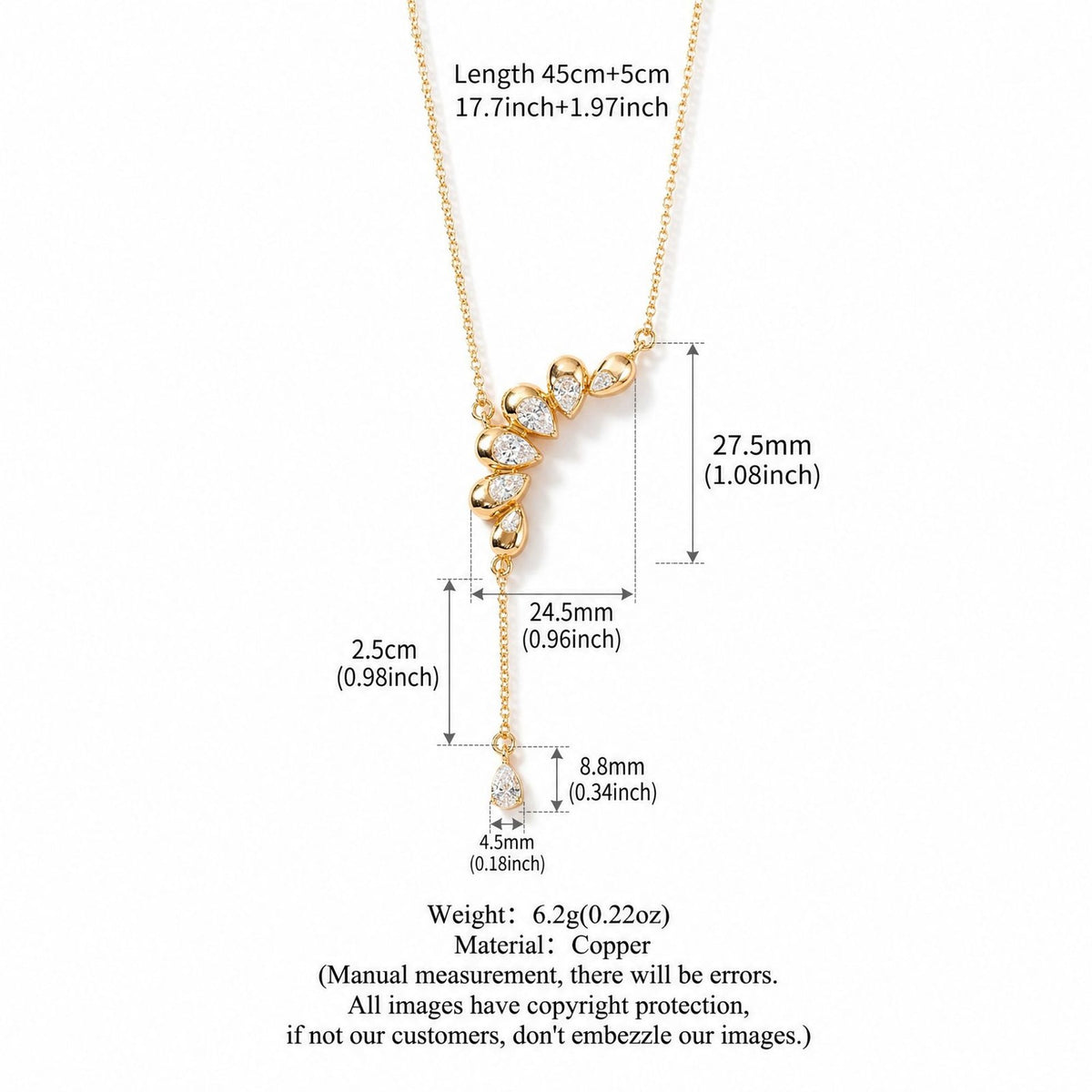 Classy Multi-Shape Zirconia Layered Necklace