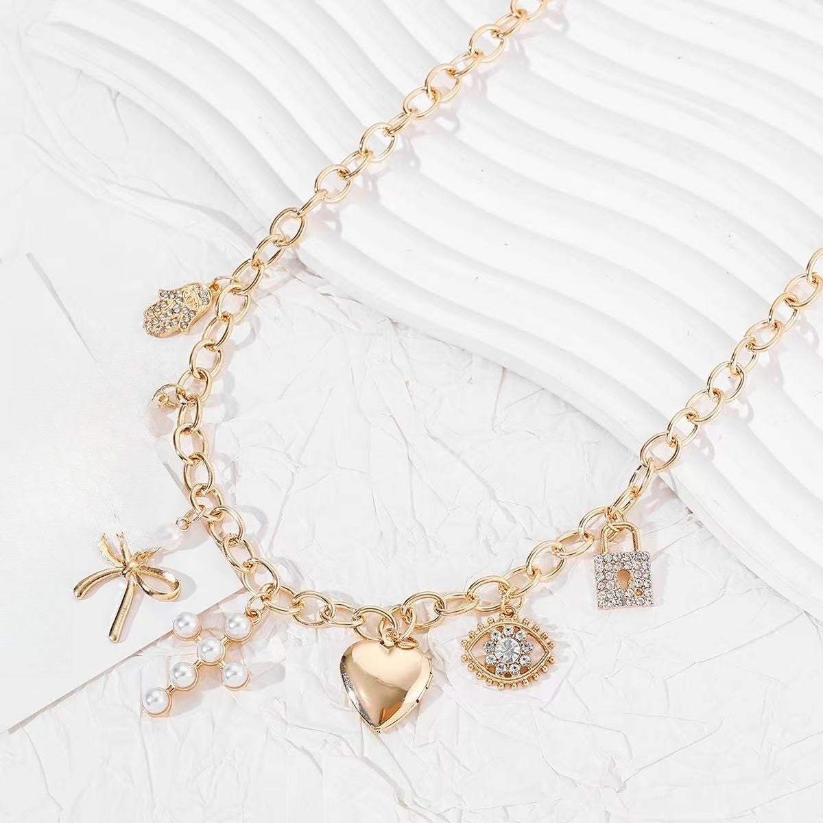 Dainty Charm Link Necklace