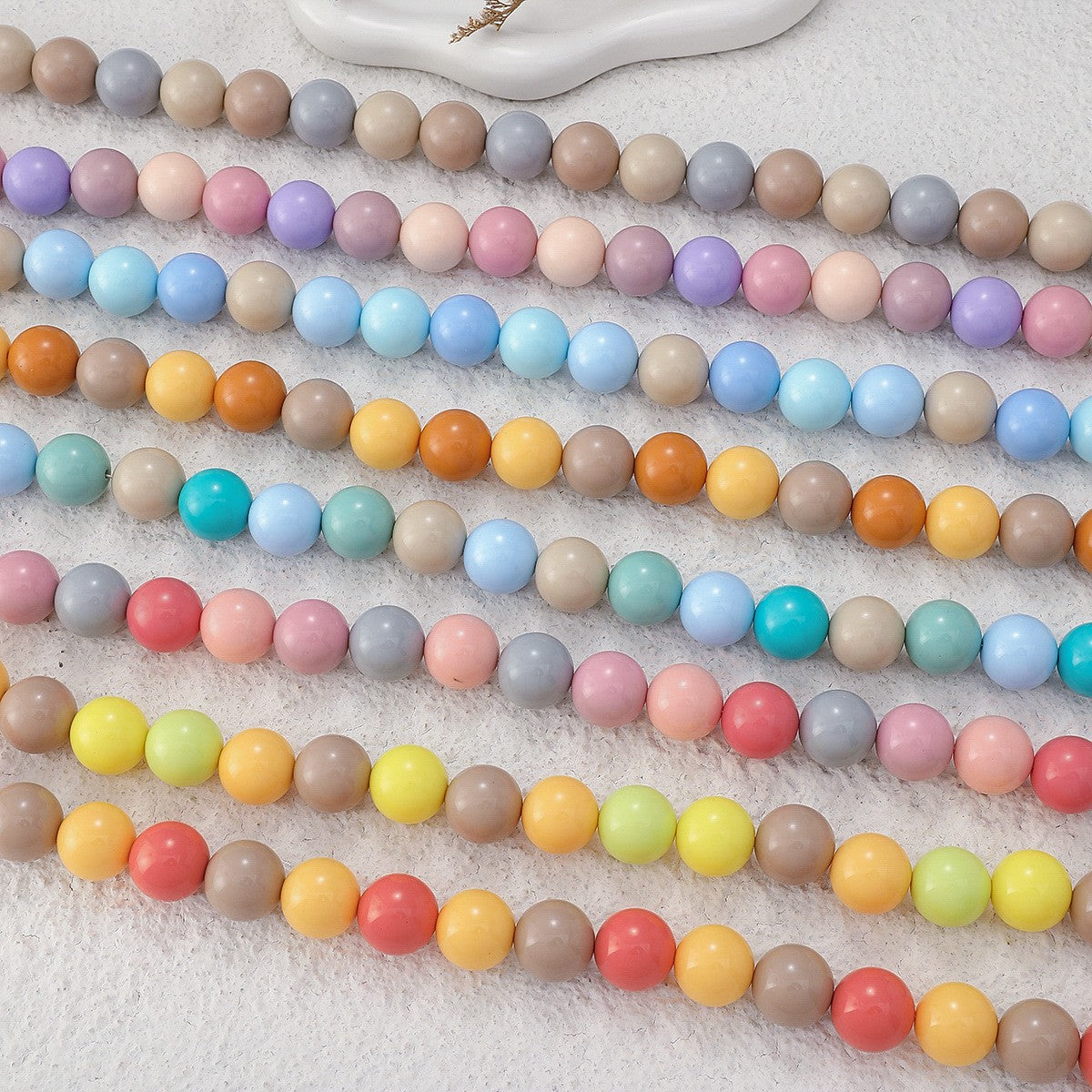 Sweet Pastel Acrylic Bead Collar Necklace
