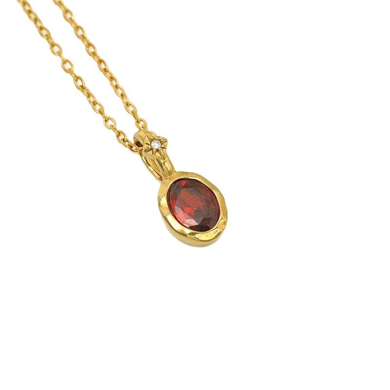 14k Dainty Multi-Gem Layered Necklace