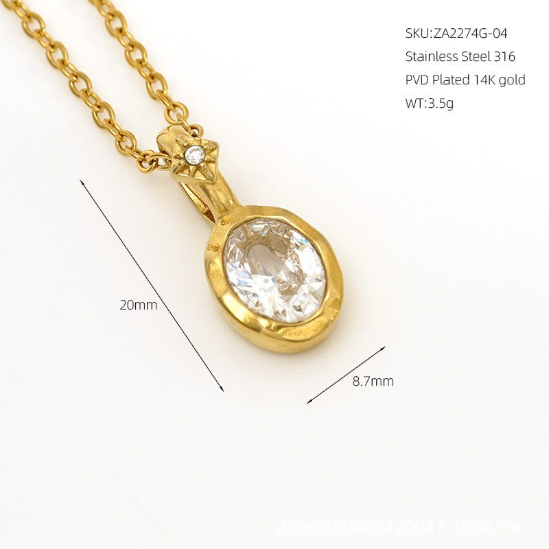 14k Dainty Multi-Gem Layered Necklace