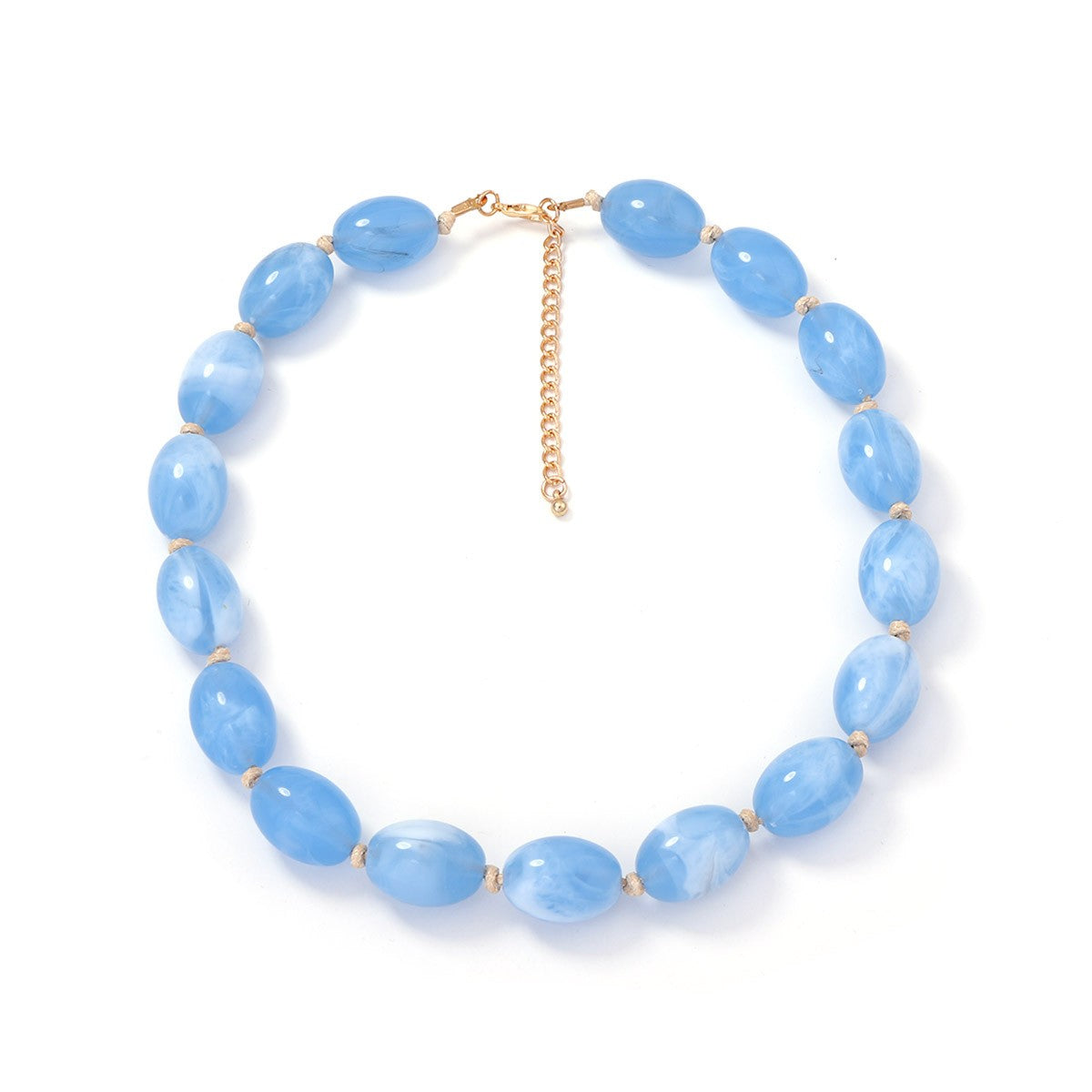 Boho Multicolor Resin Bead Necklace