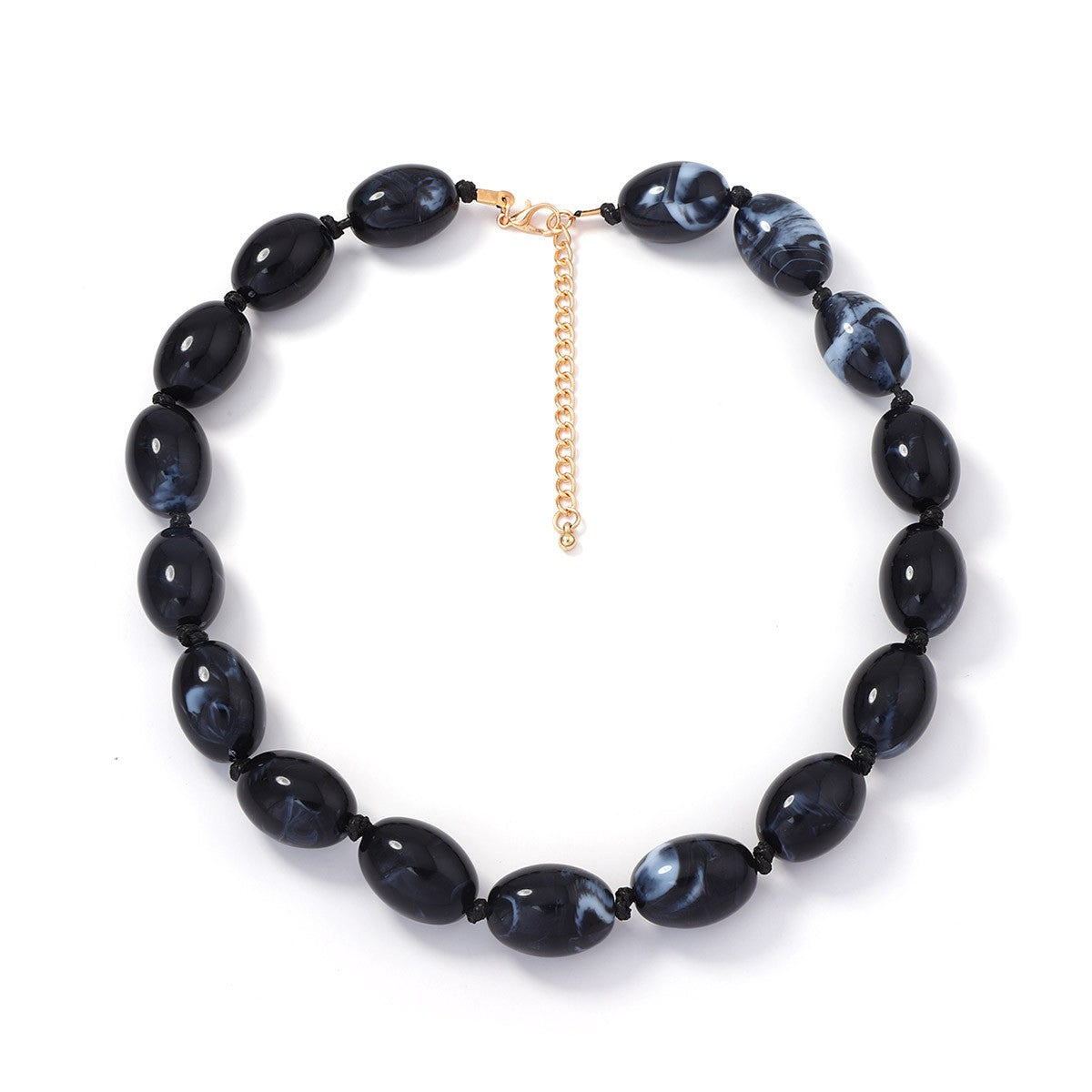 Boho Multicolor Resin Bead Necklace