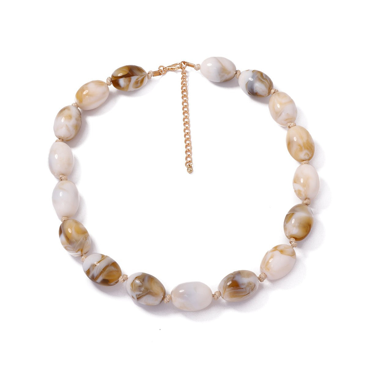 Boho Multicolor Resin Bead Necklace