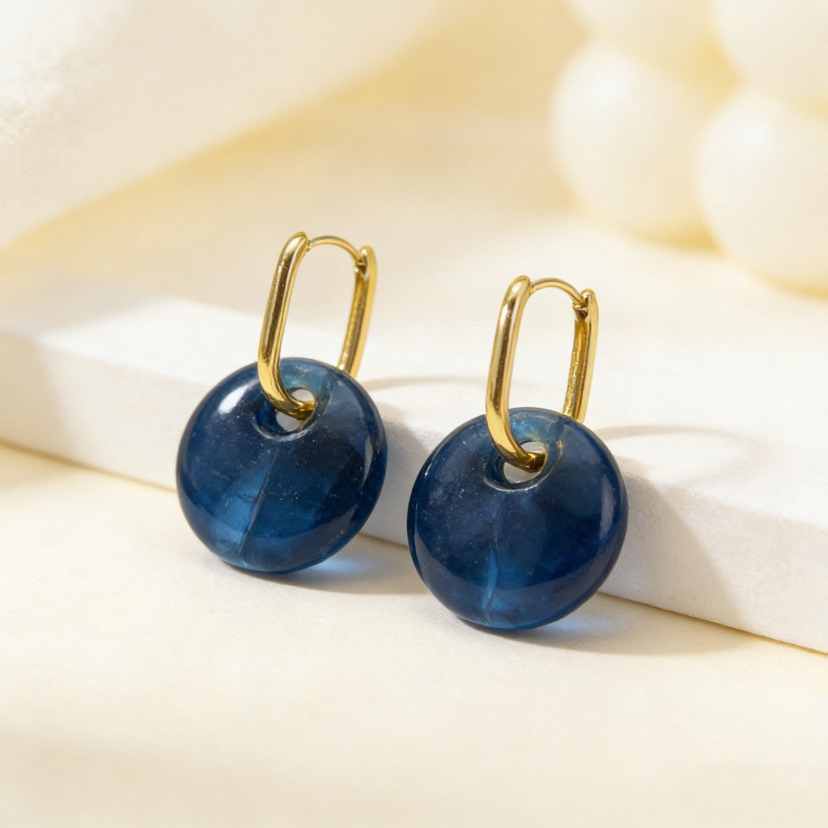 Classy Geometric Resin Drop Earrings