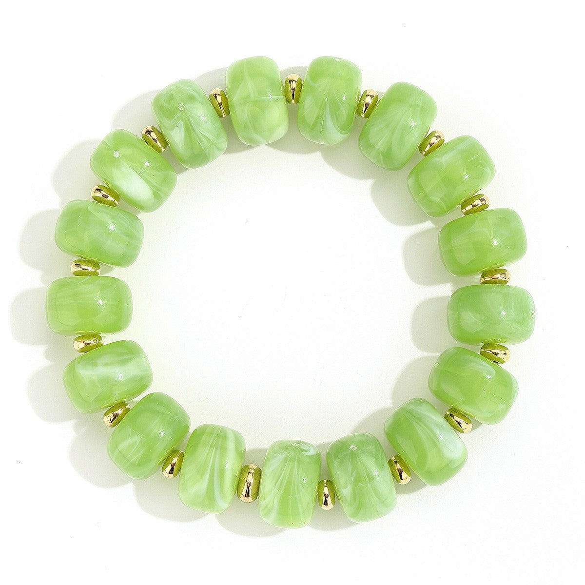 Boho Multicolor Resin Bead Bracelet