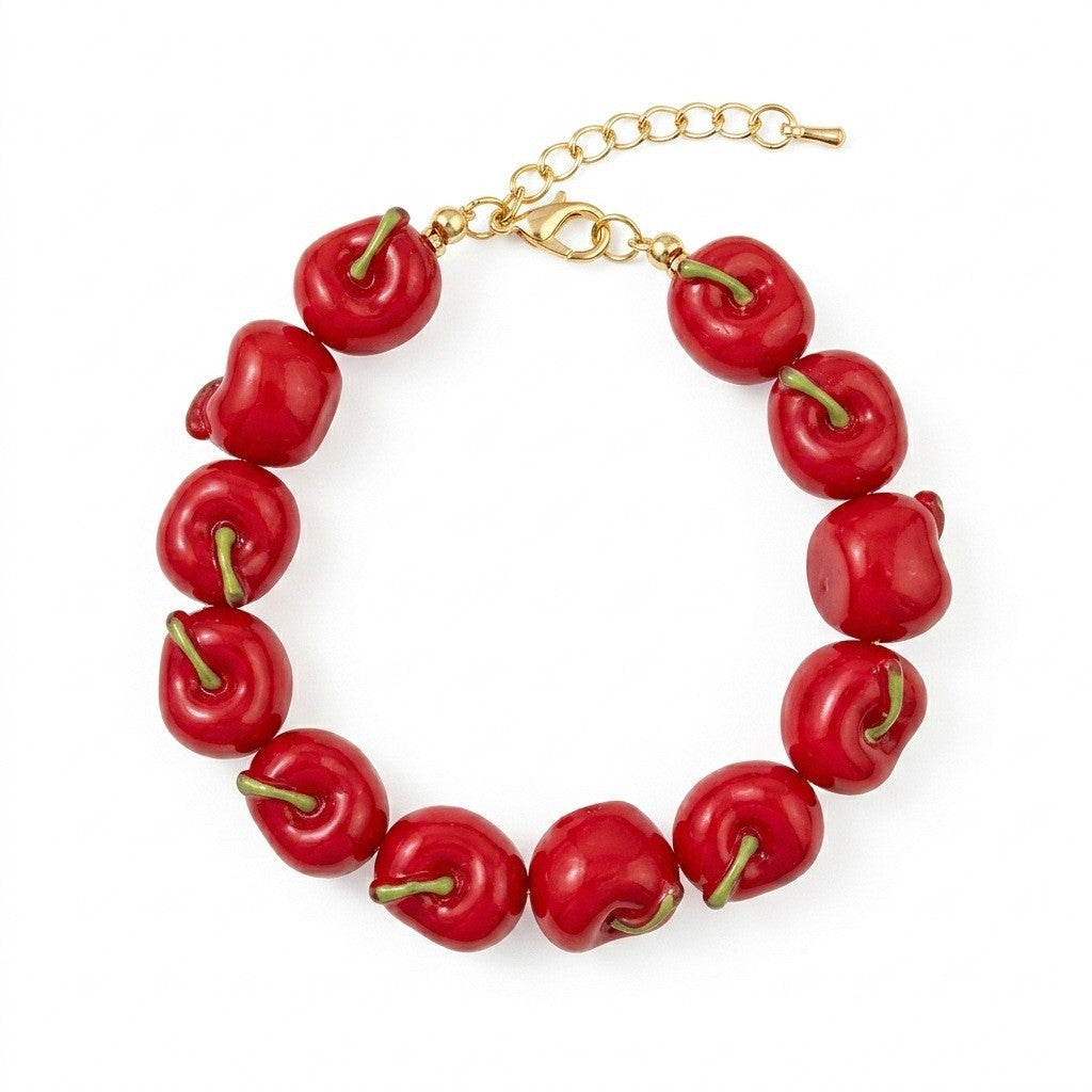 Boho Colorful Fruit Beaded Necklace