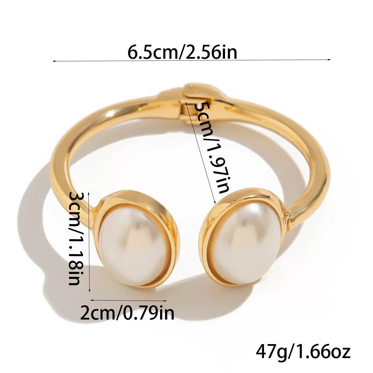 Vintage Oval Resin Open Cuff Bracelet
