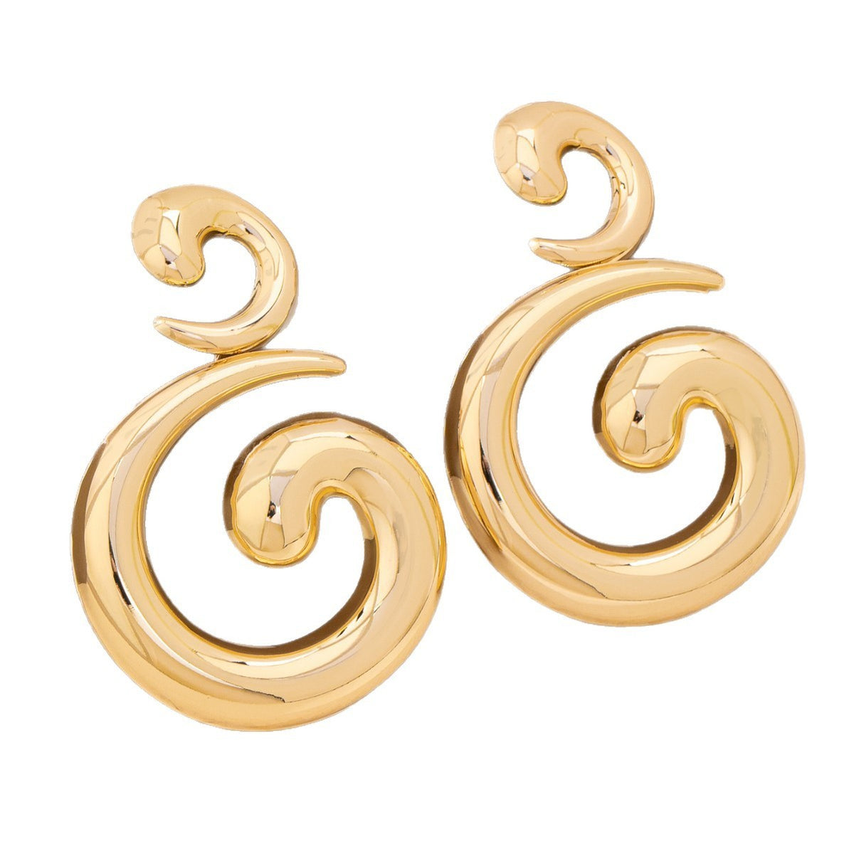 Classy Vintage Geometric Spiral Dangle Earrings