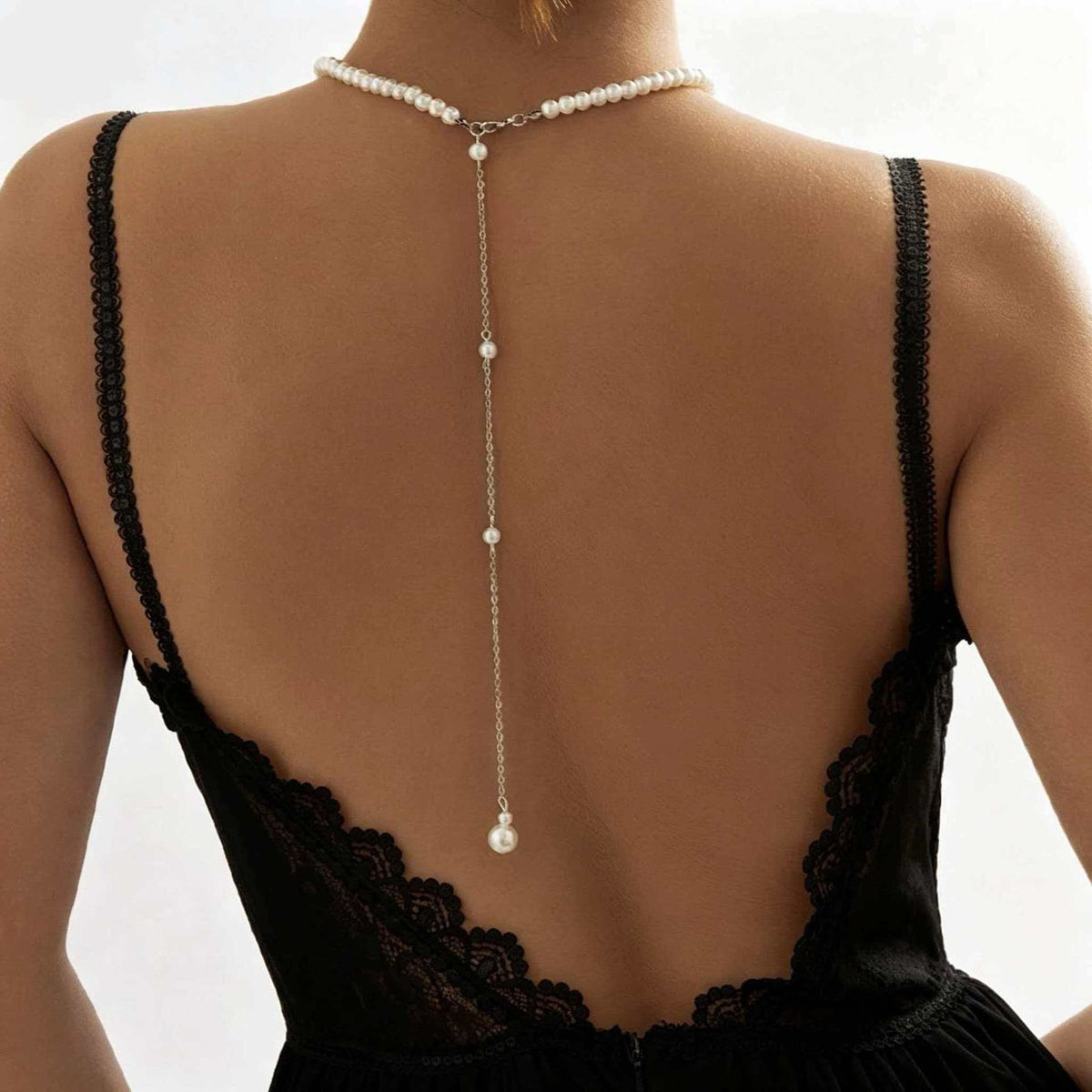Elegant Floral Backdrop Body Chain