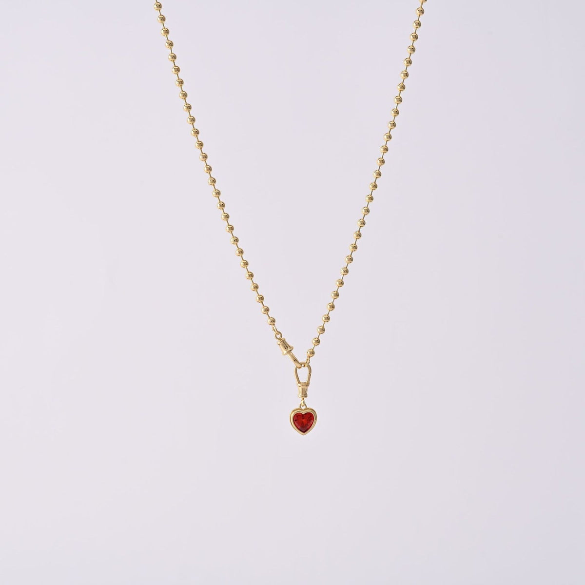Romantic Dual Heart Beaded Necklace