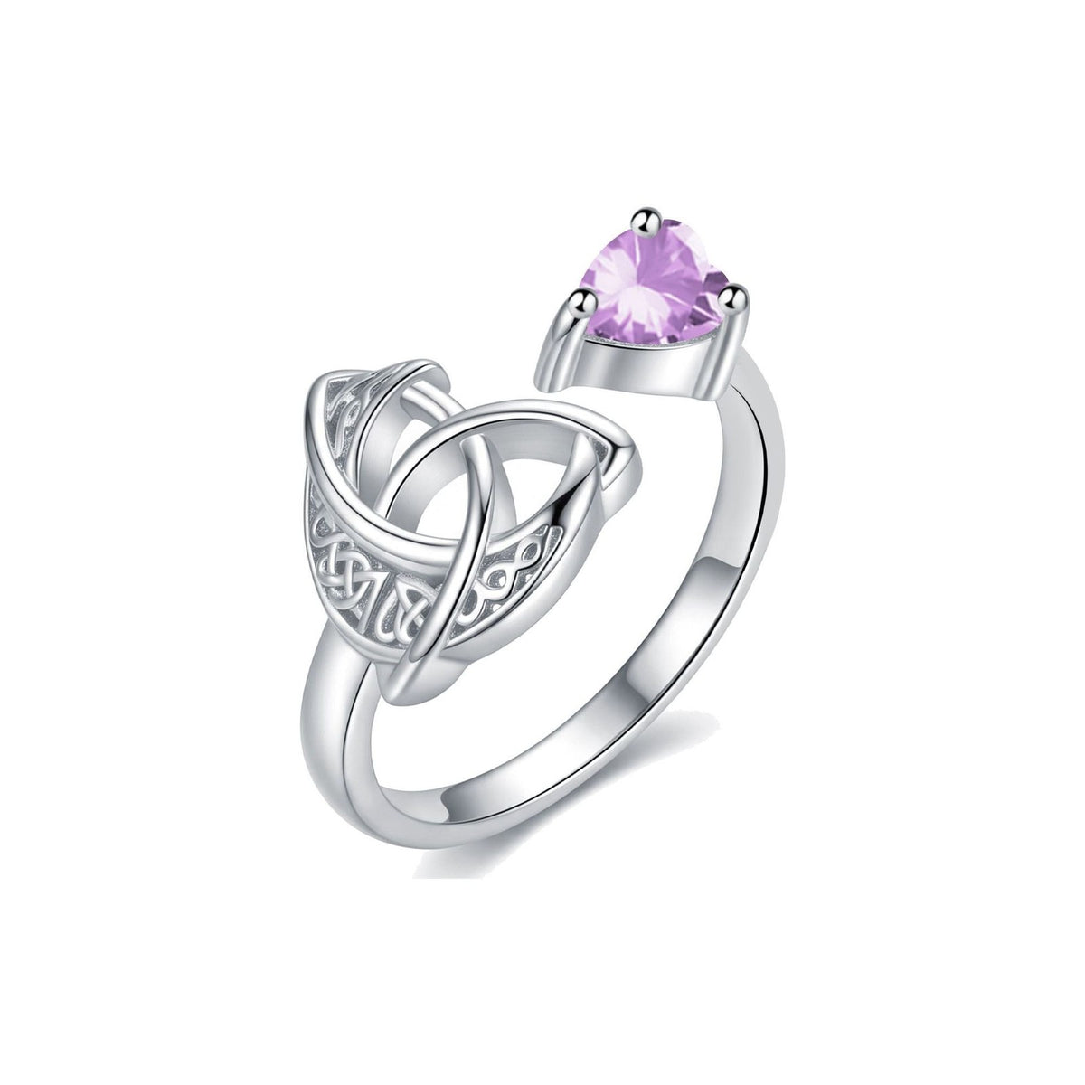 Adjustable Romantic Witch Knot Birthstone Ring