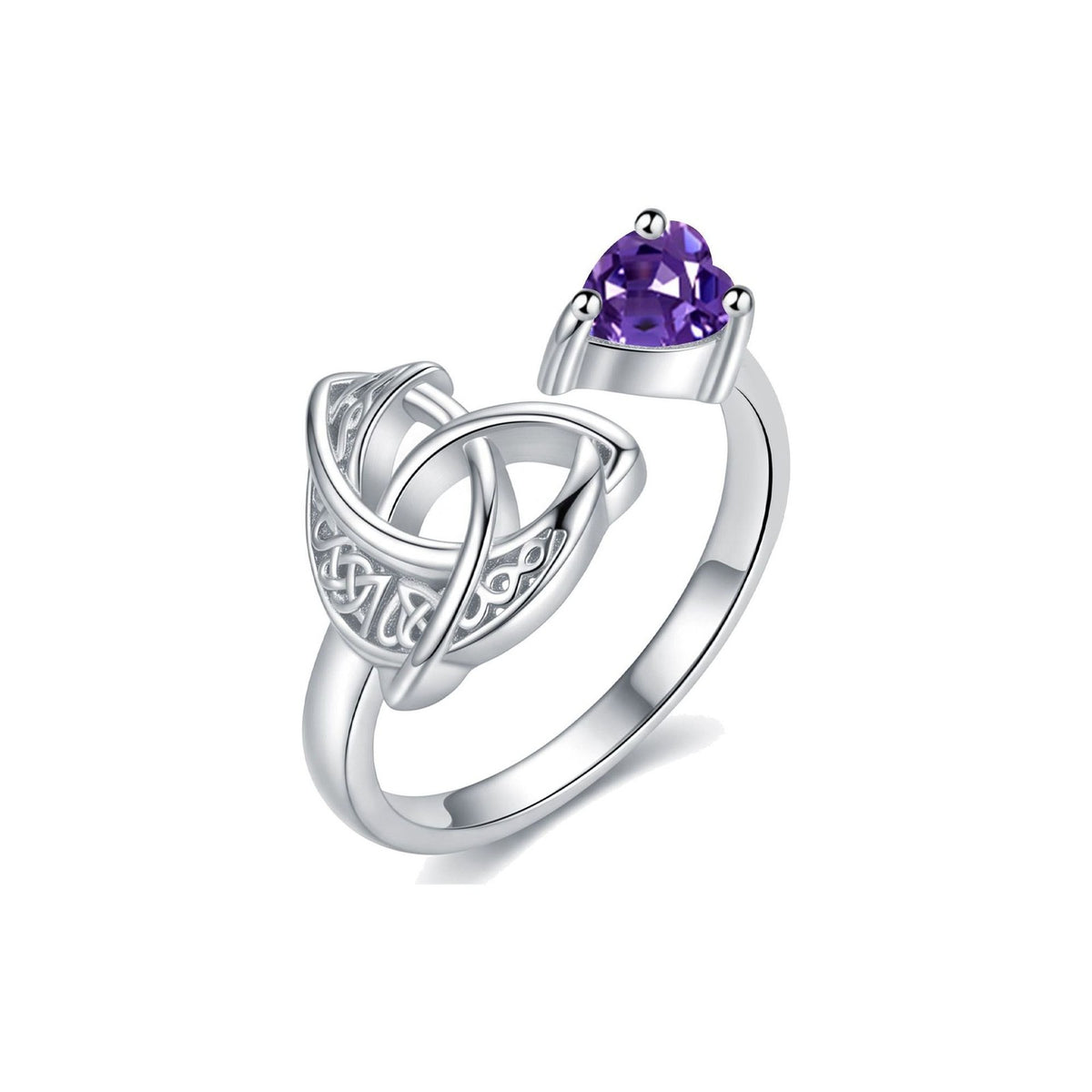 Adjustable Romantic Witch Knot Birthstone Ring