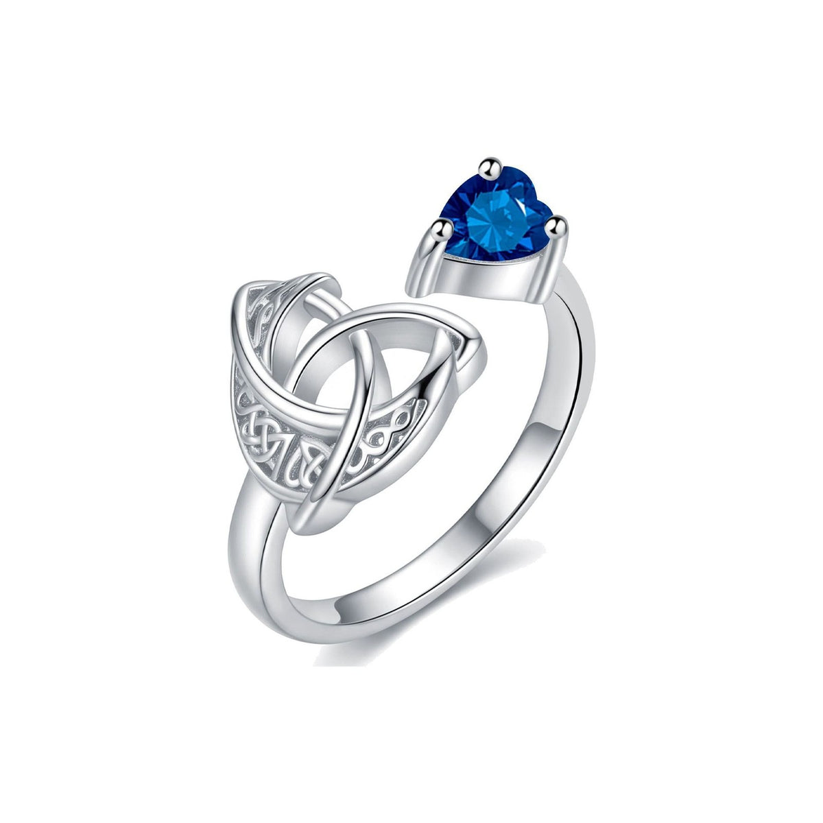 Adjustable Romantic Witch Knot Birthstone Ring