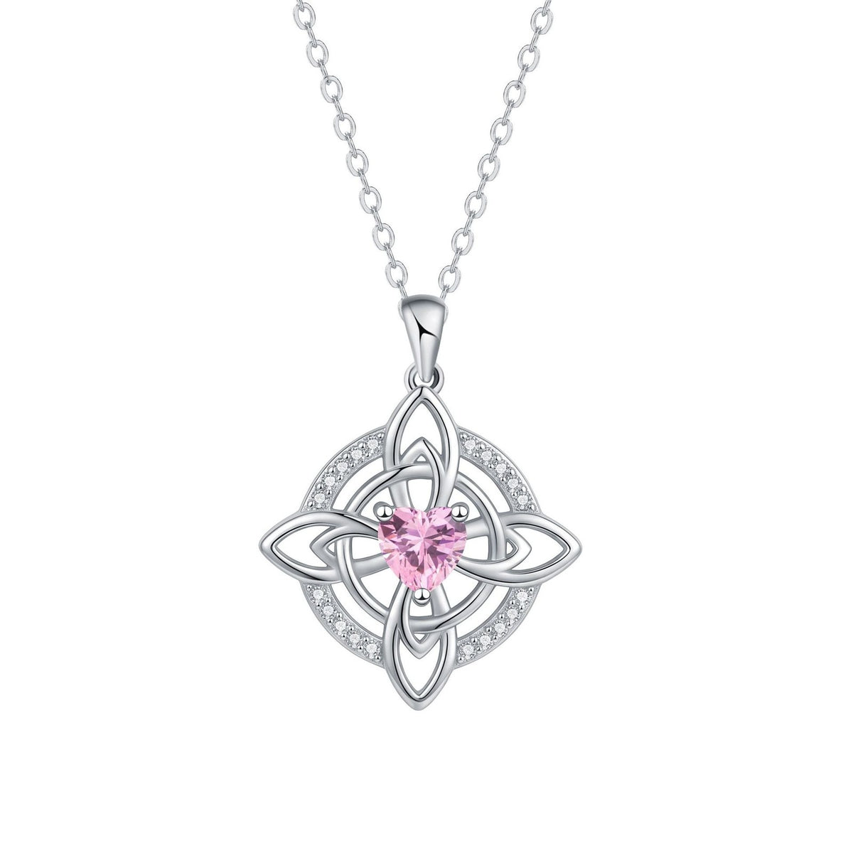 Dainty Celtic Knot Heart Necklace