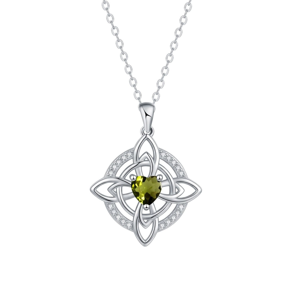 Dainty Celtic Knot Heart Necklace
