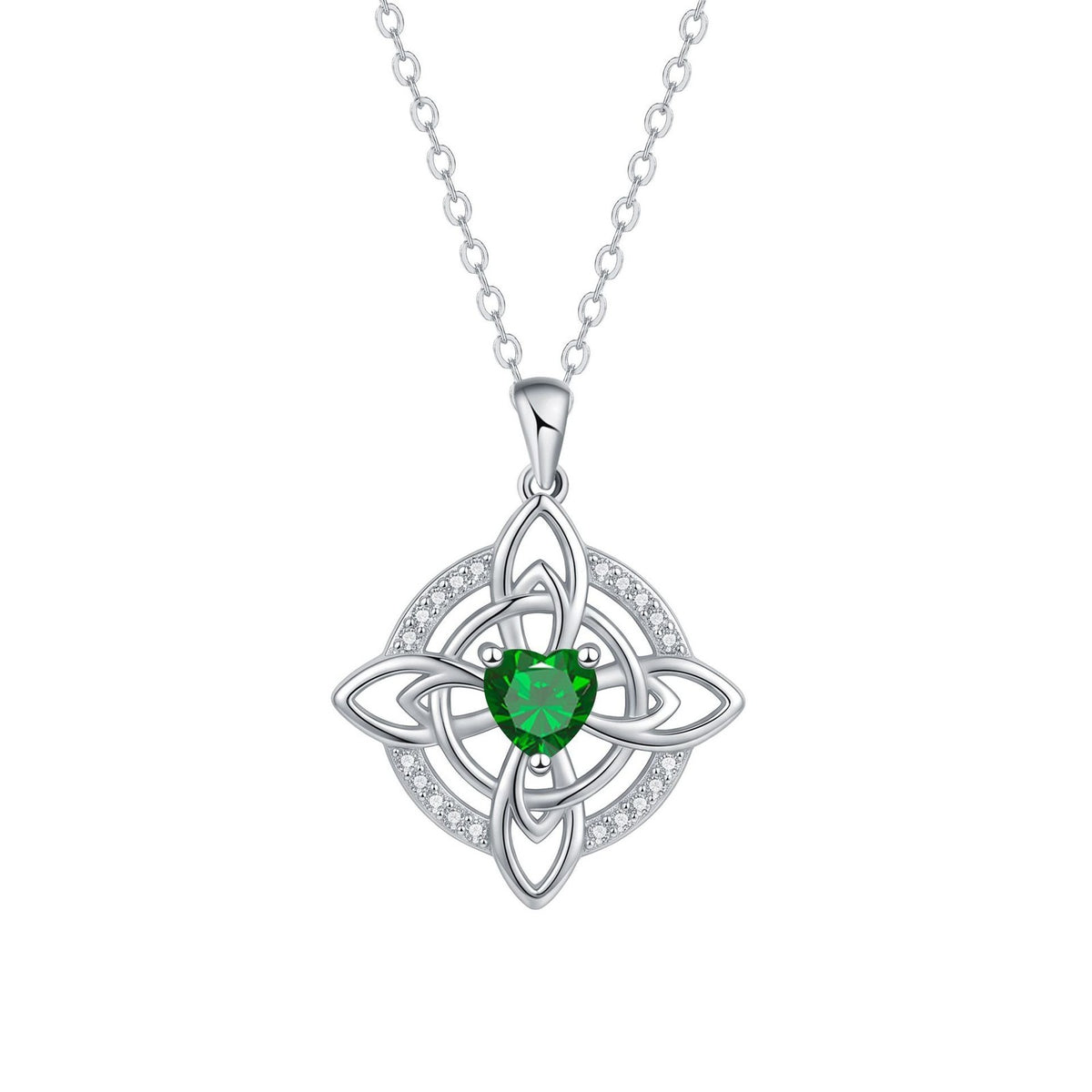Dainty Celtic Knot Heart Necklace