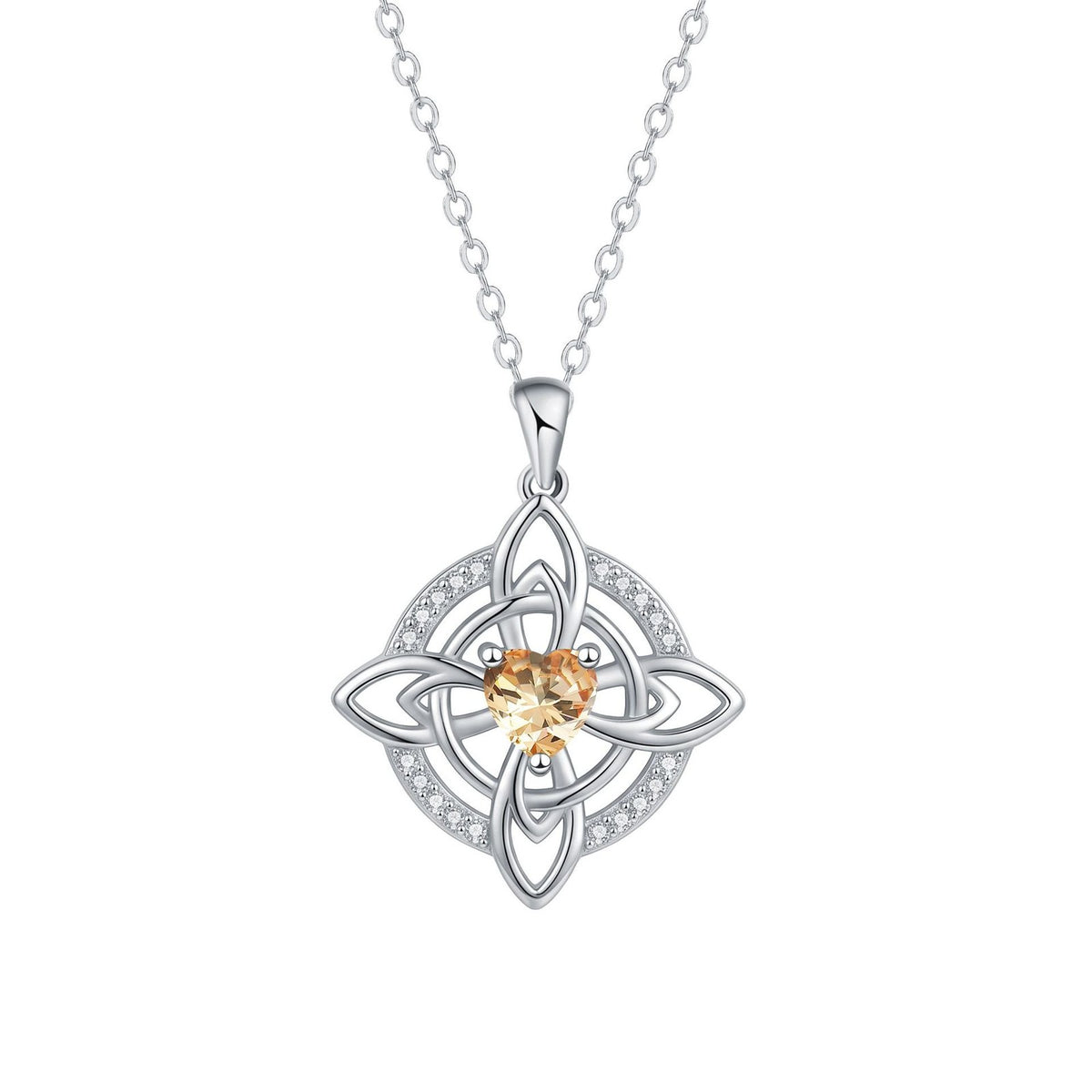 Dainty Celtic Knot Heart Necklace