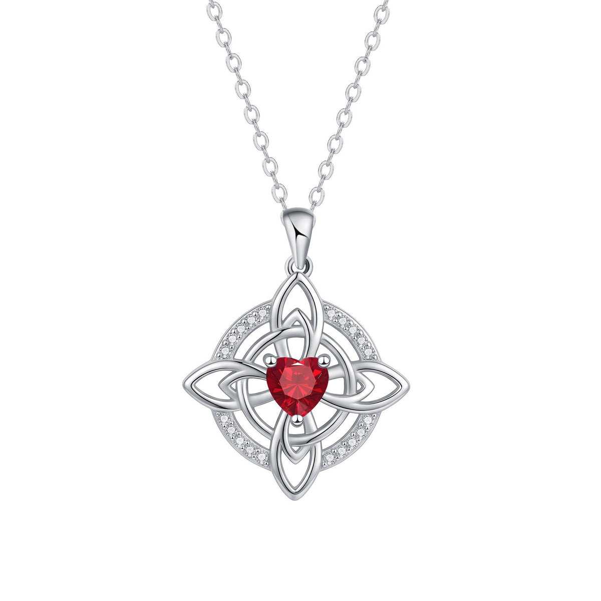 Dainty Celtic Knot Heart Necklace