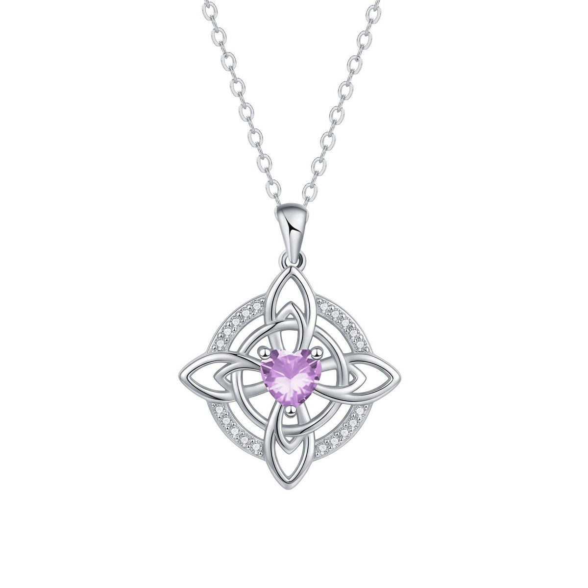 Dainty Celtic Knot Heart Necklace