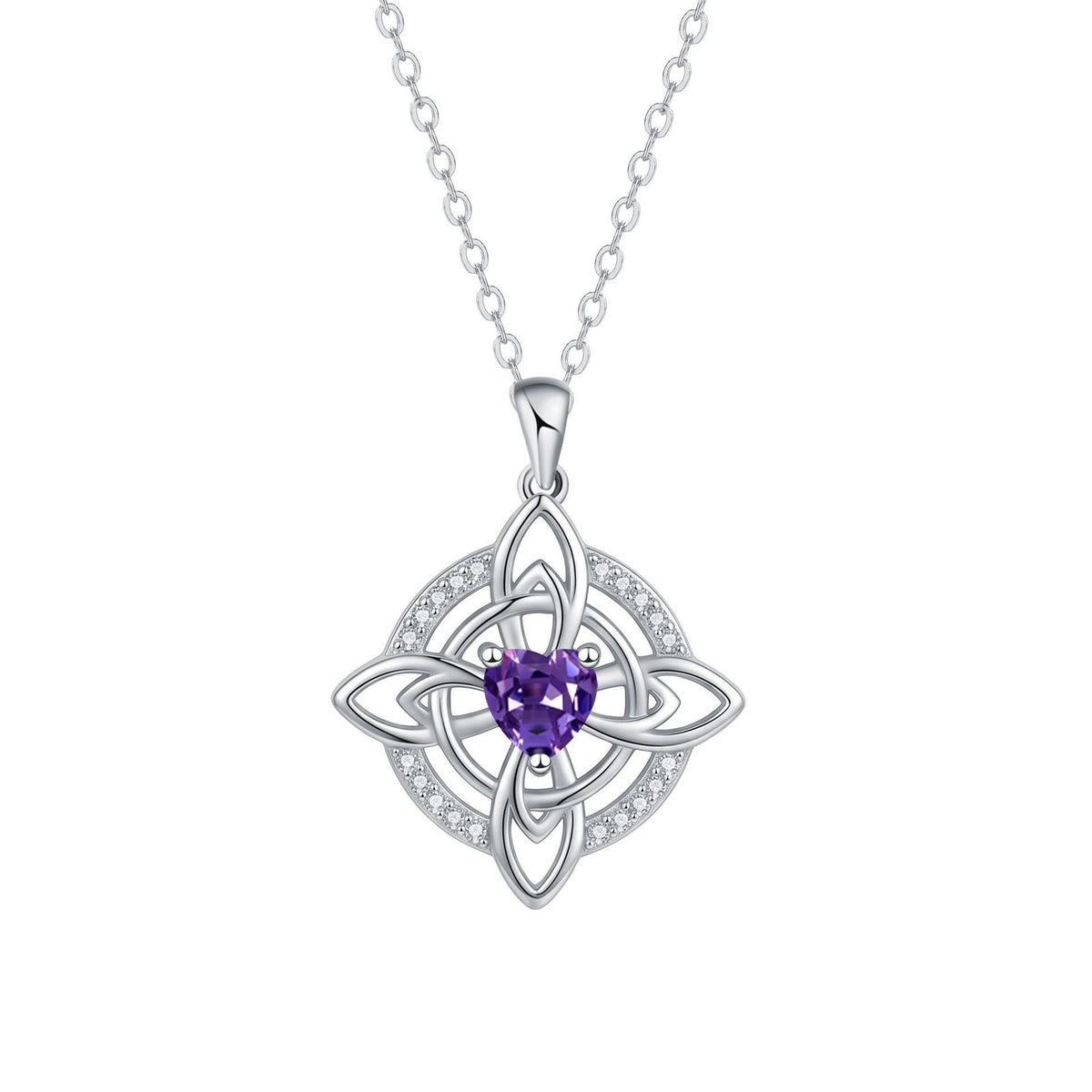 Dainty Celtic Knot Heart Necklace
