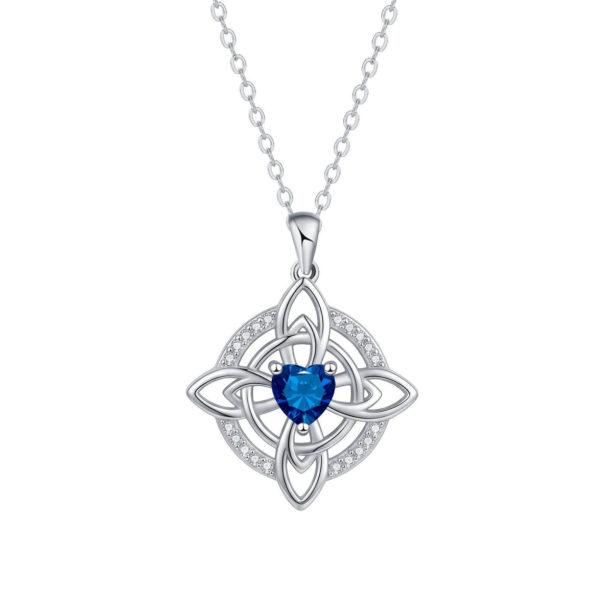 Dainty Celtic Knot Heart Necklace