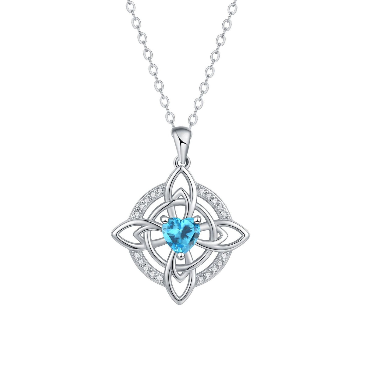Dainty Celtic Knot Heart Necklace