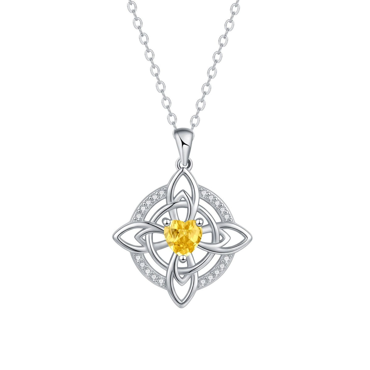 Dainty Celtic Knot Heart Necklace