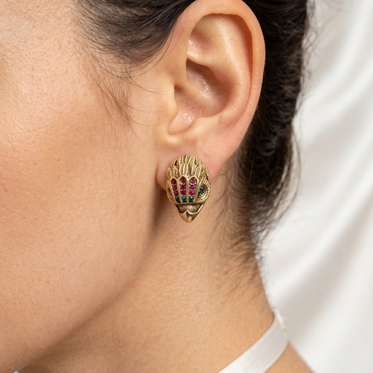Vintage Eagle Head Stud Earrings