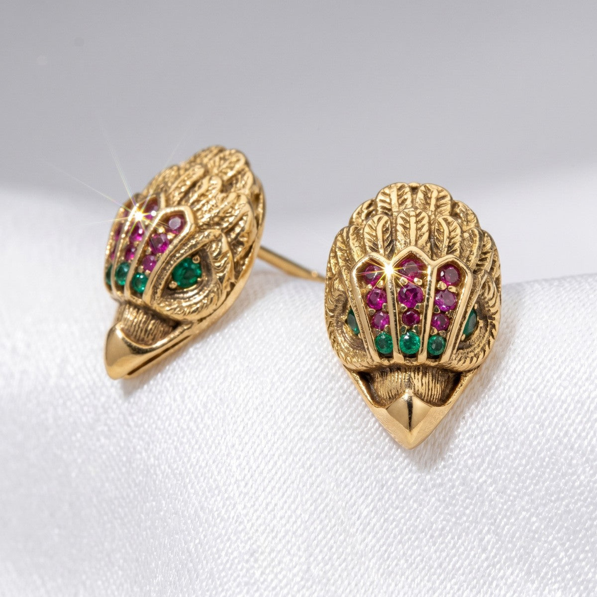 Vintage Eagle Head Stud Earrings