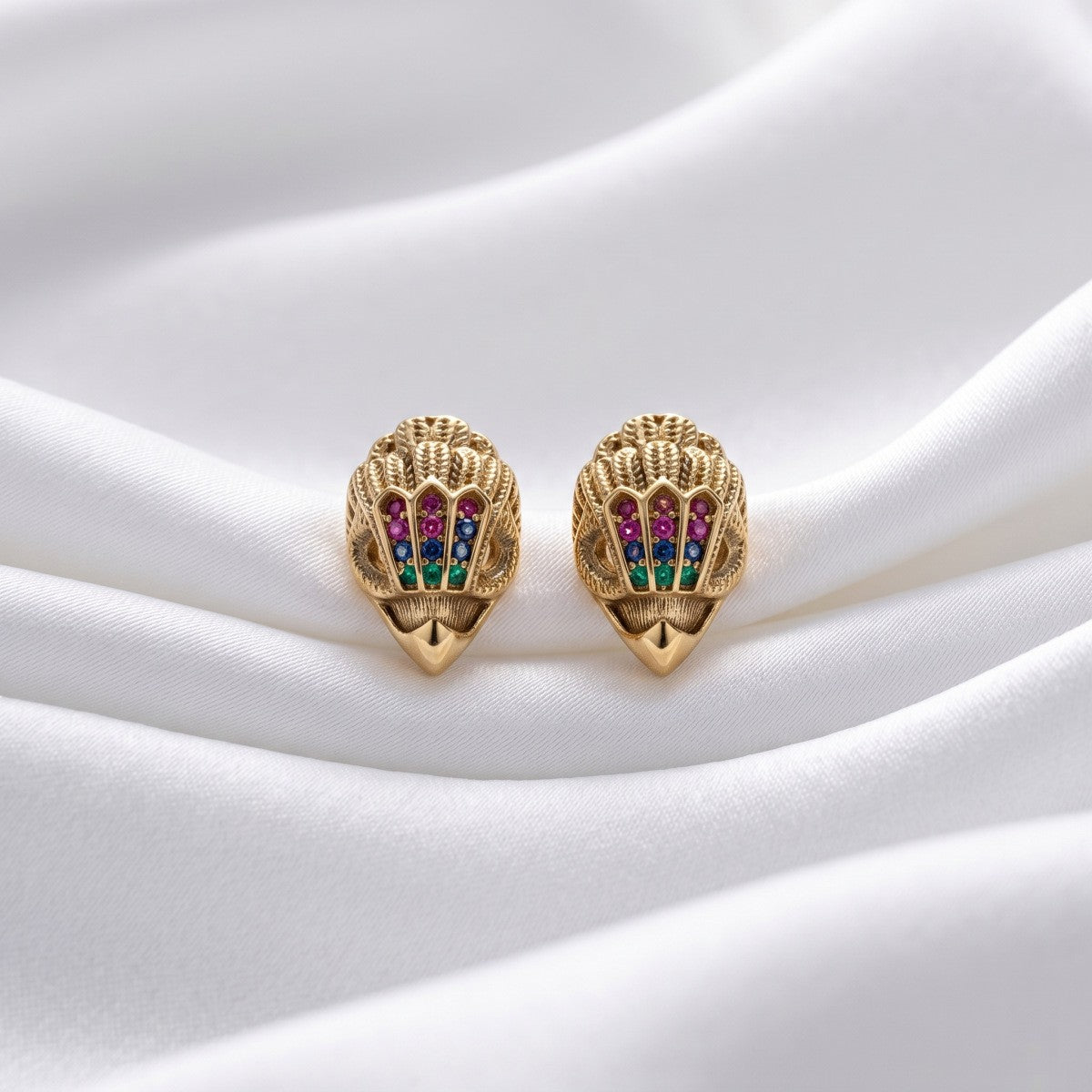 Vintage Eagle Head Stud Earrings