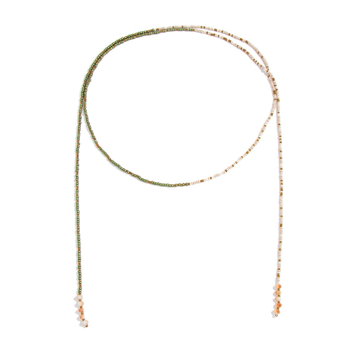 Boho Layered Seed Bead Y-Necklace