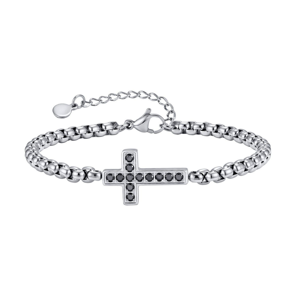 Classy Cubic Zirconia Cross Bracelet