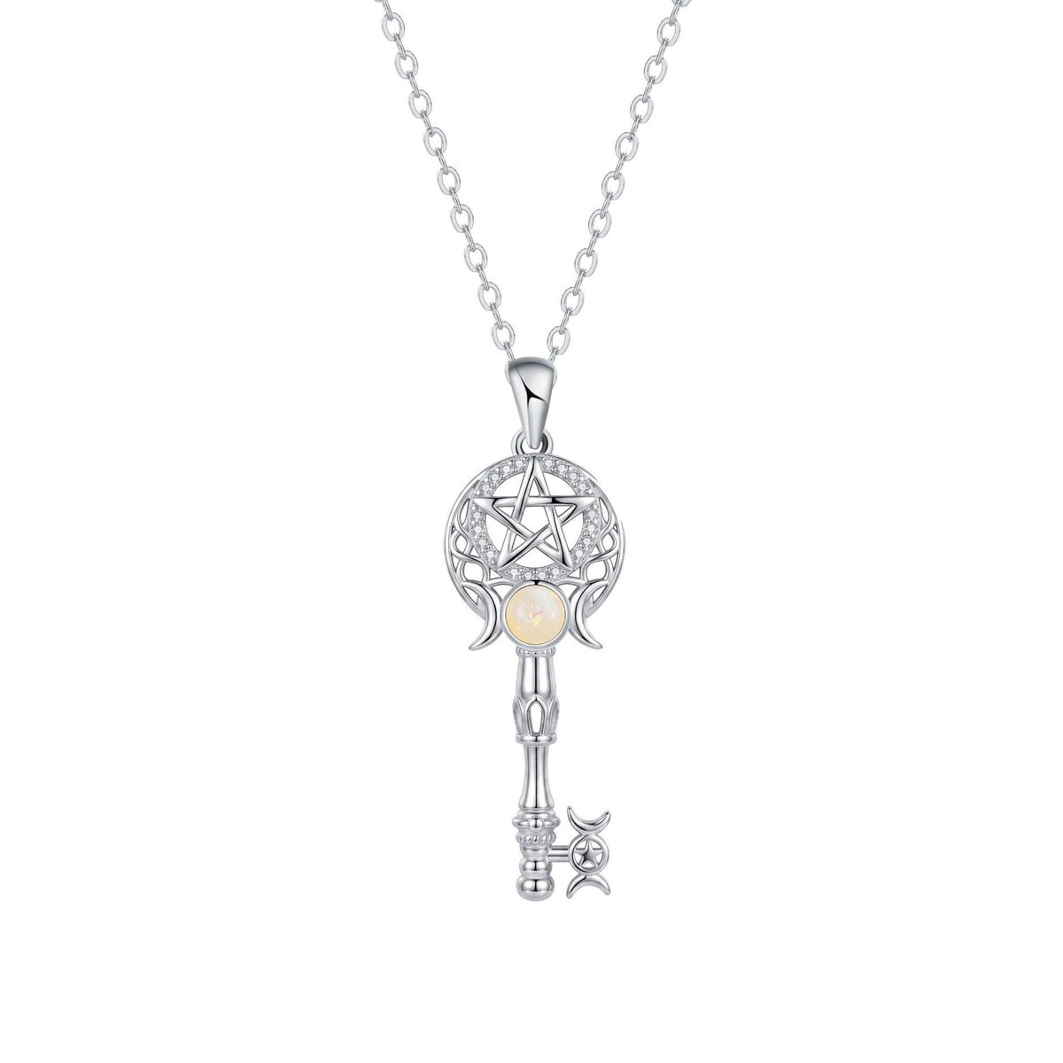 Boho Celestial Star Key Necklace