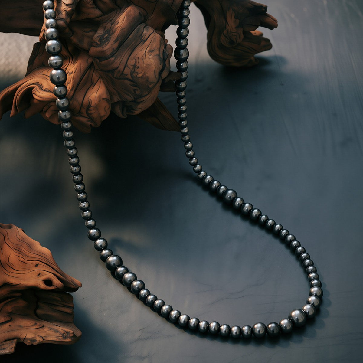Vintage Silver Beaded Cross Necklace