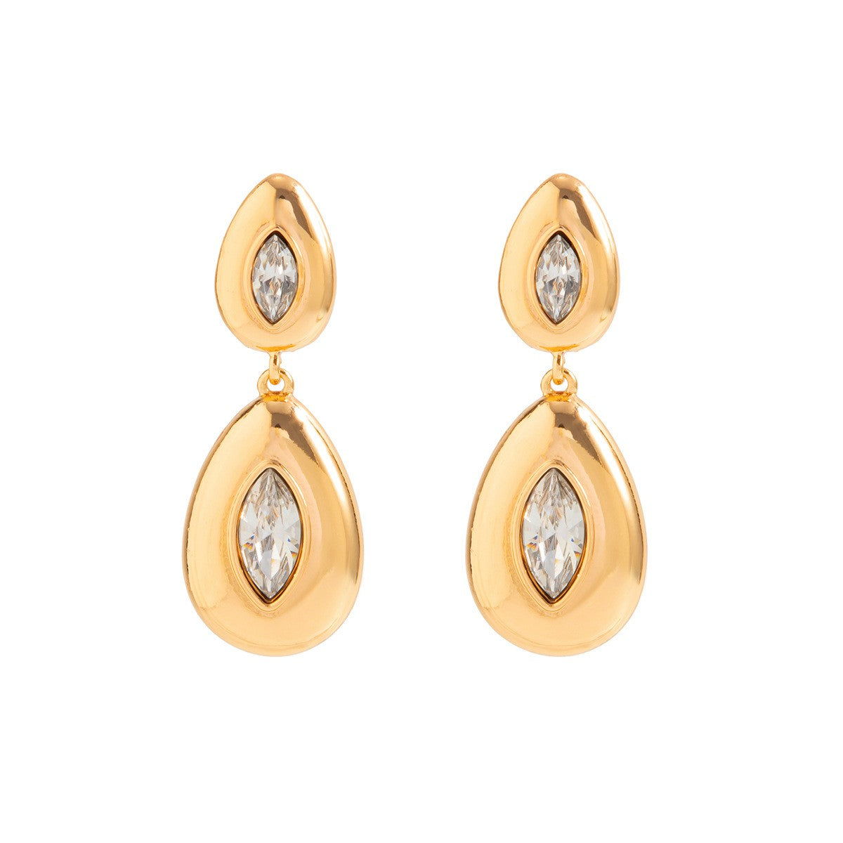 Classy Geometric Teardrop Dangle Earrings