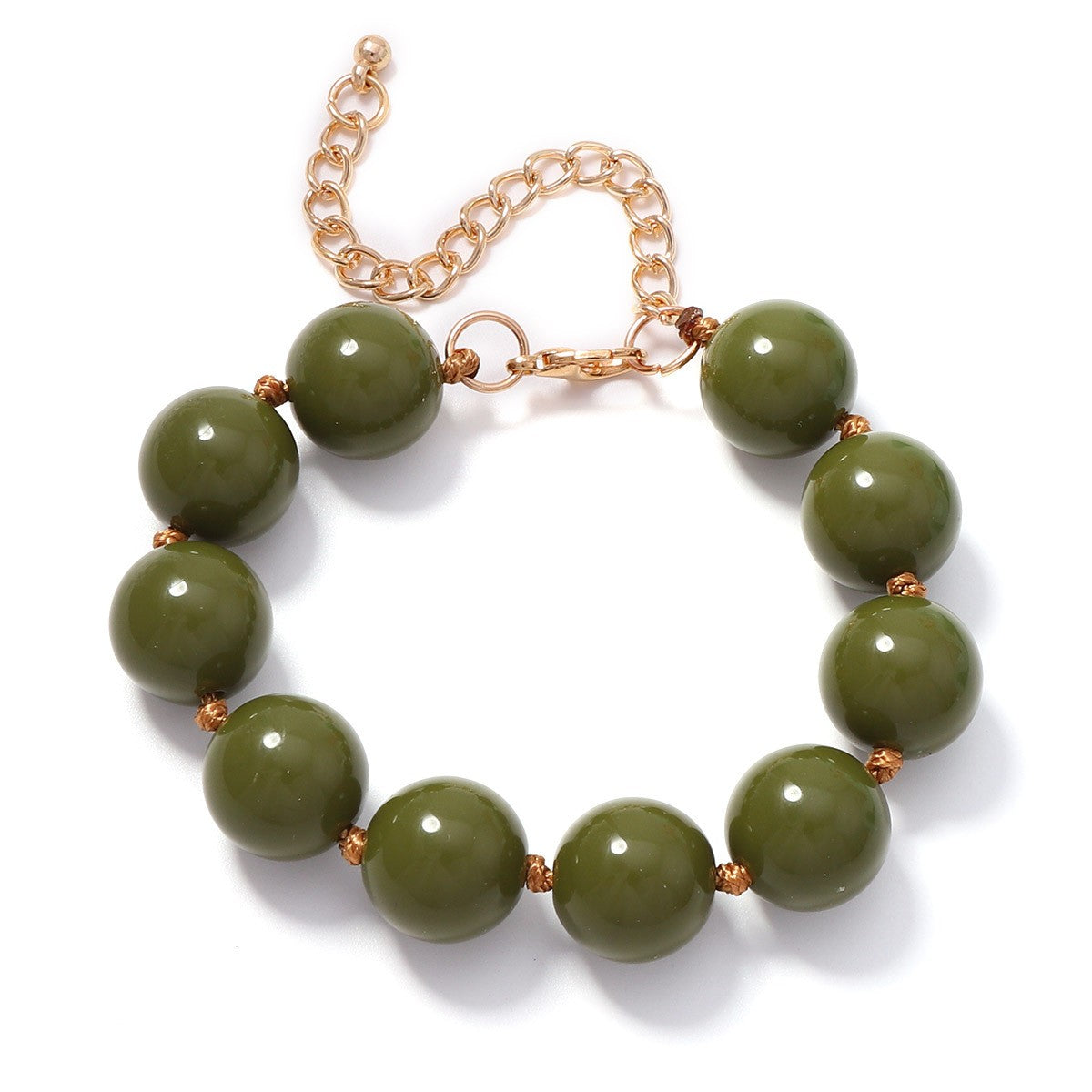 Boho Multicolor Round Bead Bracelet Stack