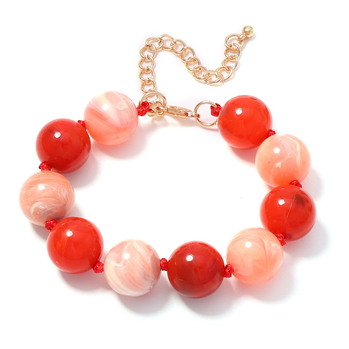 Boho Multicolor Round Bead Bracelet Stack